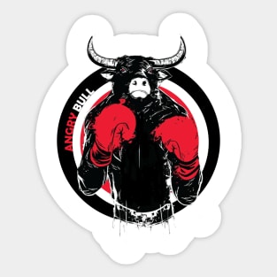 Angry bull Sticker